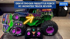 Watch Grave Digger Freestyle Force RC Monster Truck Review on Amazon Live