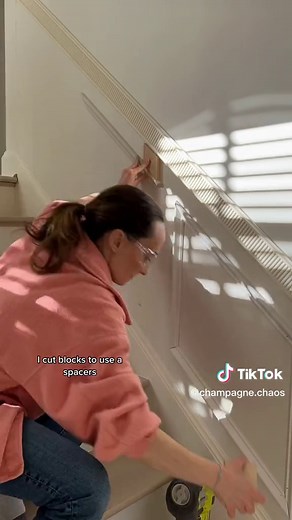 DIY Chair Rail Molding for Angled Box Moulding