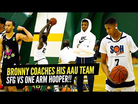 Bronny COACHES SFG vs One Arm Hooper Hansel Enmanuel!! HEATED MATCH-UP 👀