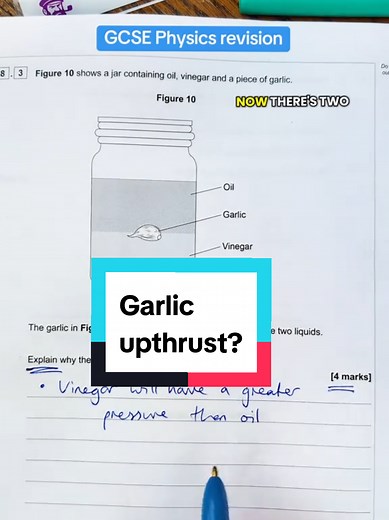 GCSE Physics Upthrust & Garlic: A Revision Tip