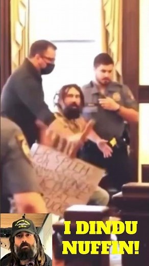 Dimwit Manhandled & Arrested in Courtroom! #fooloftheweek #police