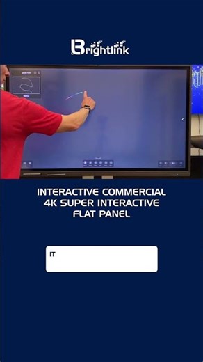 Interactive Commercial 4K Flat Panel Display