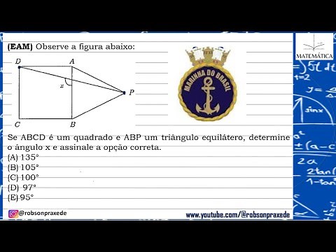 (EAM) Observe the figure below: If ABCD is a square and ABP is an equilateral triangle, determine...
