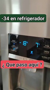 ¿QUE PASO AQUI? MIRA -34 GRADO. en el refrigerador Porque mi nevera congela en el refrigerador? Cómo solucionar el problema cuando el refrigerador de la nevera se congela ñ. Sígueme para más | Servicio Tecnico Domifrio MEJIA