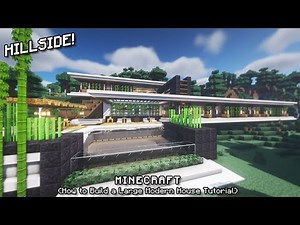 MINECRAFT: How to Build a LARGE MODERN HOUSE Tutorial (EASY)