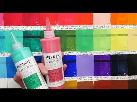 Will It Do What I Want? Meeden Soft Body Acrylic Paint Review (Big Tubes!)