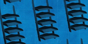 A Fashionable Lean: How To Build a Ladder Shelf