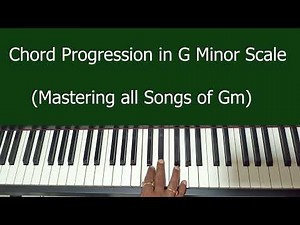 Chord Progression in G Minor Scale | Piano Finger Position | Piano Tutorial for Beginners