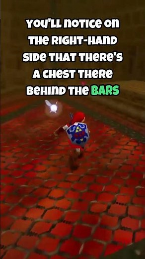 Ocarina of Time Fire Temple Tip: Climb Over the Bars to Get the Chest