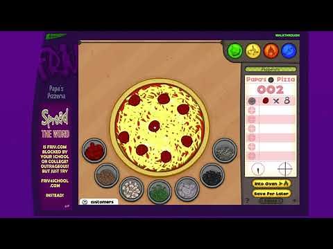 Papa’s Pizzeria Free Online Game | Friv Games
