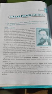 Chapter  LINEAR PROGRAMMING The mathematical experience of the ... | Filo