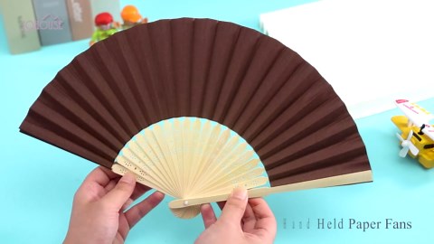 JOHOUSE 12 Packs Paper Folding Hand Fans, 8.3 Inch Multicolored Paper Fans Handheld Decorative Accessories for Wedding, Outdoor Rainbow Party Favors, Bridal Shower DIY Decoration Photography Props