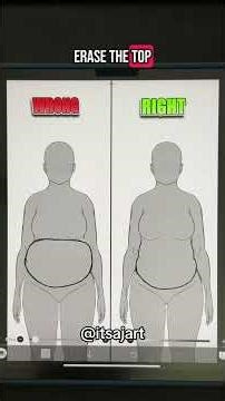 How to draw Belly fat #art #beginnerarttips #arttips #drawing #drawingtips