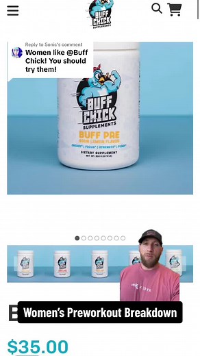 Replying to @Sonic Thoughts on the Buff Chick Women’s Preworkout #womensupplements #girlswholift #buffchick #bestpreworkout