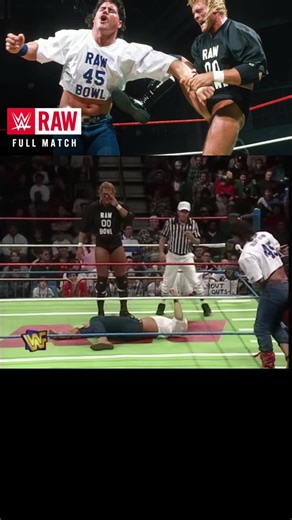 The first-ever Raw Bowl goes down as Razor Ramon and Savio Vega, 1-2-3 Kid and Sycho Sid, Owen Hart and Yokozuna and The Smoking Gunns take part in this unique matchup #wwe #wweraw #viralvideos #nflfootball #fyp Part 4 @WWE