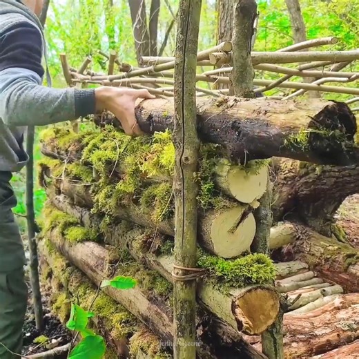 Bushcraft secret hideout near tree in swamp.#survival #adventure #wilderness #camping #bushcraftcamping​ #logcabin #cabin | Alex Bushcraft