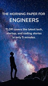 18K views | Love Hacker News but don’t have the time to read it every day? Try TLDR’s free daily newsletter. TLDR covers the best tech, startup, and coding stories in a quick email that takes 5 minutes to read. Subscribe for free now. | TLDR Newsletter | Facebook