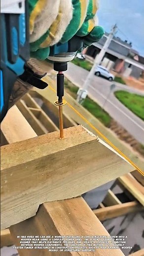 Smart Way to Install Structural Wood Screws | Strong Timber Frame Connection.