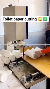 Toilet paper cutting #toiletpaper #tissuepaper #cutting #packing | Things around blogs