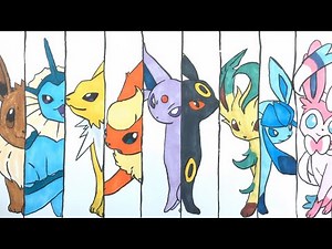 COLORING ALL EEVEE EVOLUTIONS