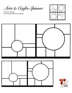 Arts & Crafts Stained Glass Spinner Pattern - Etsy