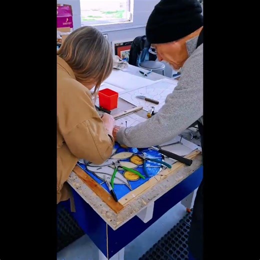 Build a stained glass window in one day!