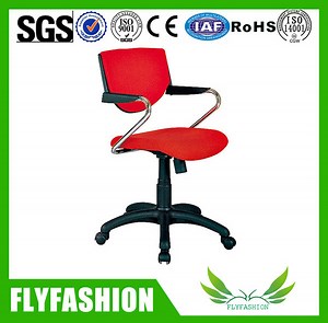 [Hot Item] Stylish Ergonomic Swivel Chair with Plush Fabric Arm Supports