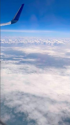 Above the Clouds ✈️ | Smooth Sky View from High Altitude