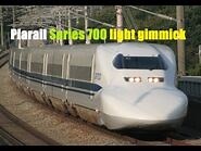 Plarail Series 700 with light S-01 unboxing review and first run (in the dark)