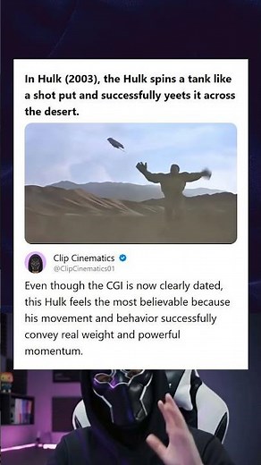 Hulk 2003 Hulk Spins and Yeets a Tank Like a Shot Put Across the Desert