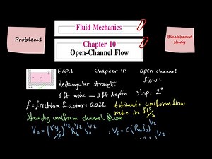 Fluid Mechanics Solution, Frank M. White, Chapter 10, Open-Channel Flow, EXP1