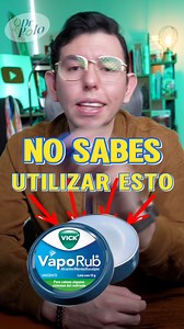 Por algo todo tiene instrucciones!! No lo uses en la nariz!! 🥹 más en YT #Medicina #SabiasQue #curiosidades | Dr Polo Guerrero