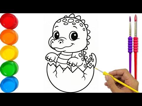 How to Draw a Baby Dinosaur Step by Step