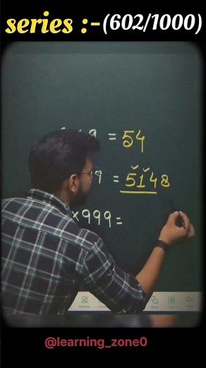 Maths Short trick series (602/1000 ) ✅. #tranding #tricks #math #genius #important #toper #shorts