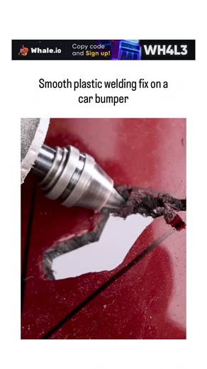 Elixo on Instagram: "- The post features a 24-second video tutorial on plastic welding a damaged car bumper, using a heat gun to fuse thermoplastic rods into cracks for a seamless, durable fix without replacement. - Posted by Rwandan agricultural influencer , whose content typically covers farming hacks, this off-topic auto repair clip has amassed 1.8 million views and 1,100 likes, suggesting strong cross-niche appeal for practical skills. - Plastic welding repairs cost $50-300 for minor damage
