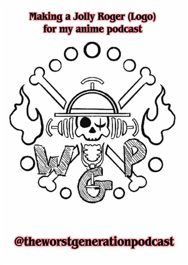 Creating a Jolly Roger Logo for My Anime Podcast