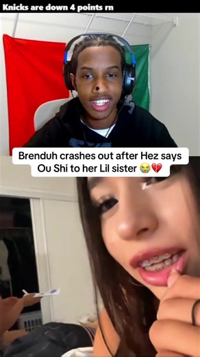 Brenduh crashes out after Hez says Ou Shi to her Lil sister 😭💔 #fyp #viral #hezfromdao #brenduh #mexico