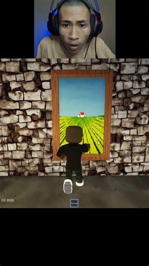 there's a room behind the painting!! Roblox