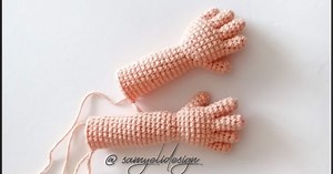 Hand Pattern With Fingers (Free Pattern and video)