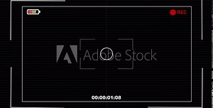 Camera viewfinder Camera viewfinder with alpha channel in loop mode 4k