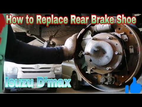 How to Replace Brake Shoe Rear Isuzu D-Max