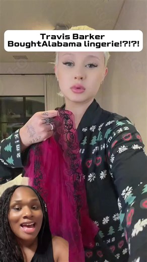 Alabama Barker's Christmas haul is getting attention after she shared her gifts, including luxury lingerie that her dad Travis Barker and stepmom Kourtney Kardashian picked up from Agent Provocateur inappropriate even though she's 20 and said she asked for it. some people on X are calling that choice What do you thìnk? 00#popculture #thekardashians