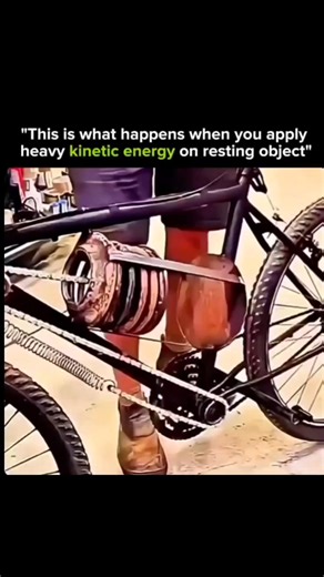 KNOWLEDGE MATRIX | ⚡ What Happens When You Apply Heavy Kinetic Energy on a Resting Object 🪨 Physics in action! When a moving object strikes a stationary one,... | Instagram