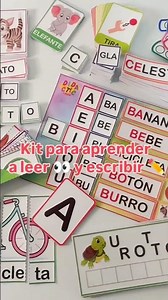 kit para aprender a leer y escribir disponible para imprimir en mí web