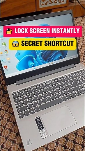 Lock your Windows screen instantly #keyboardshortcuts #pctips #shorts
