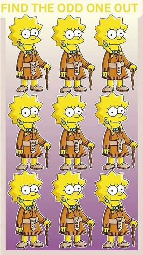 Lisa Simpson: One hidden difference in Lisa Simpson! 🕵#lisasimpson #shorts #trending #youtubeshorts