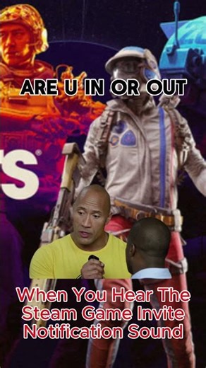 When You Hear The Steam Game Invite Sound. #Gaming #Invite #Steam #Shorts #Funny #ArcRaiders #DbD