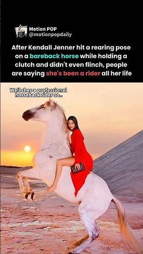 ​Kendall Jenner fans stunned by her insane horse skills after clutch pose goes viral #kendalljenner