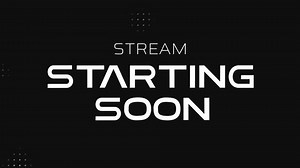 Animated Stream Starting Soon Typography, Stream overlay looping motion graphic great for streaming