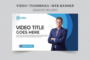Online business video thumbnail design for any videos. | Premium Vector